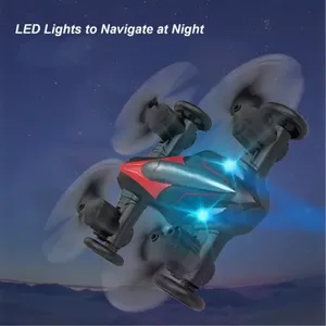 D85 2 en 1 Quadcopter profesional de modo dual RC LS Drone coche volador de aire/Tierra para principiantes con función de seguimiento para uso en exteriores - Product Image 1