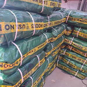 Tela de lona PE de plata verde oscuro 200gsm peso súper fuerte y larga duración multiusos impermeable Material de estilo liso - Product Image 2