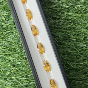 พลอยซิทรินจากมาร์คีสโตนธรรมชาติสี C1อัญมณีซิทรีนแบบหลวมสำหรับทำเครื่องประดับ - Product Image 3