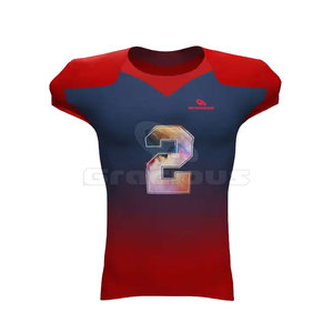 Jersey de Fútbol Americano Personalizado con Logotipo, Profesional, Transpirable, Tallas Grandes, Alta Calidad, 100% Poliéster, Mangas Cortas, Uniforme en Oferta - Product Image 2