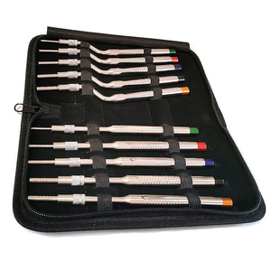 Juego de 10 Osteótomos Dentales para Levantamiento de Senos, Instrumentos Manuales de Acero Inoxidable Japonés con Punta Convexa Desplazada - Product Image 1