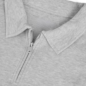 Sudadera Personalizada de Algodón y Poliéster de Alto Gramaje, Sudadera con Cuello Polo, Cierre de Cremallera de un Cuarto, Corte Holgado, para Hombre - Product Image 4