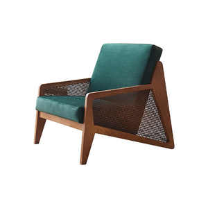 Sillas de salón de mimbre tejidas de madera maciza de diseño moderno, muebles comerciales para cafetería, Villa, comedor, sala de estar de Hotel - Product Image 4