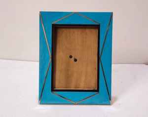 Cadre photo carré en bois massif écologique A4 8x10 Noyer Bois dur Art mural rustique pour mariage/anniversaire - Product Image 1