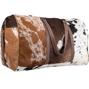 Sac de sport en cuir de vachette personnalisé fait à la main pour les voyages en plein air sac de sport en cuir de vachette fait à la main en gros d'usine - Product Image 4