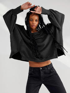 High Quality Oversized Turtleneck Women <b>Sweatshirt</b> Custom Llgo Pullover Fleece Casual <b>Long</b> Sleeve Women Oversized <b>Sweatshirt</b> - Product Image 4