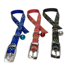 Collier de chat réglable en nylon et polyester personnalisable avec sangle réfléchissante multicolore Laisse élégante et personnalisée pour animaux de compagnie - Product Image 4
