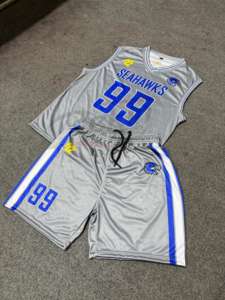 Tenues de basketball personnalisées OEM de haute qualité pour hommes adultes – Respirantes, anti-humidité, séchage rapide, sans manches, imprimées par sublimation - Product Image 3