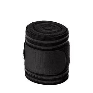 Bandage sur mesure enveloppes cavaliers noir polaire bande culotte coton doux soutien des jambes Protection utilisation équestre - Product Image 3