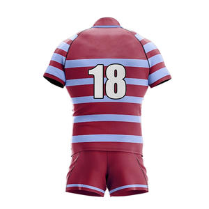 Uniforme de Rugby personalizado de alto rendimiento para hombres jóvenes, duradero, de secado rápido, transpirable y que absorbe la humedad, nombre del equipo personalizado - Product Image 6