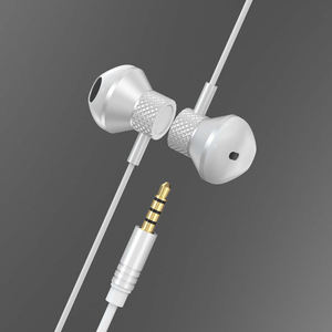 Écouteurs filaires à réduction de bruit EP-279 blancs avec prise magnétique pour la musique, qualité sonore stable - Product Image 2