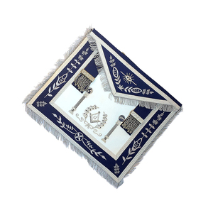 Tablier de décoration maçonnique brodé de haute qualité Votre propre conception Tablier de maître maçonnique - Product Image 2
