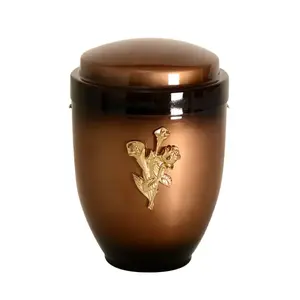 <b>Heavy</b> <b>Duty</b> Metal Urn for Human Ashes with Smooth Finish and Secure Lid for <b>Safe</b> and Respectful Long Term Storage - Product Image 2