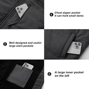 Gilet matelassé léger pour homme, veste sans manches personnalisée avec rembourrage en coton chaud et compressible pour l'hiver - Product Image 3