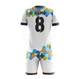 2024 poids léger personnalisé nom d'équipe imprimé vêtements uniformes de football pour hommes vêtements de sport avec marque privée - Product Image 3