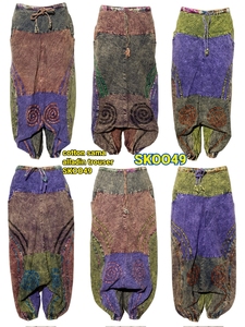 Pantalons Sama Aladdin en coton en gros pour femmes, style bohème ample, vêtements décontractés, coupe ample, respirant, écologique, pour l'hiver - Product Image 3