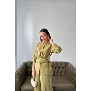 Conjunto de Dos Piezas en Verde Oliva para Mujer, Oferta al por Mayor - Product Image 3