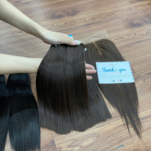 ผม100% จากผมมนุษย์ดิบจากเวียดนามผมตรงกระดูกแท้สีน้ำตาลธรรมชาติ - Product Image 6