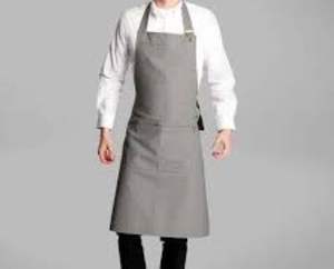 Bavoir de cuisine en coton biologique imprimé personnalisé Tablier sans manches respirant pour salon à domicile mettant en vedette Chef BBQ Logo personnalisé - Product Image 3