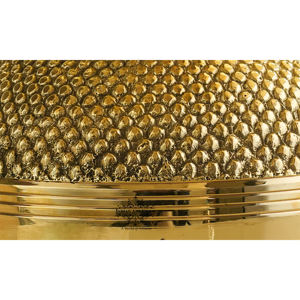 Indianartvilla เหยือกทองเหลืองบริสุทธิ์ดีไซน์ลายจุดสีทองเงางามปราศจากตะกั่ว-ภาชนะใส่เครื่องดื่ม & การจัดเก็บขนาด1200มล. - Product Image 3