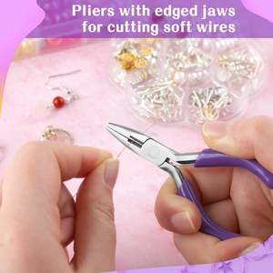 คีมตัดจมูกโซ่สแตนเลส3Inc ทำเครื่องประดับสีสั่งทำเครื่องมือคีมปากเข็มขนาดเล็ก - Product Image 3