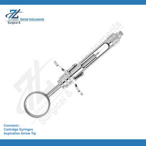 Jeringa Manual Reutilizable de Acero Inoxidable con Punta de Flecha para Aspiración Dental Profesional, Pakistán - Product Image 2