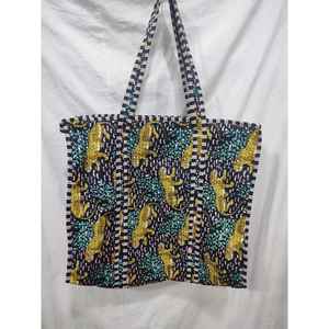 Bolso Tote Acolchado de Algodón con Estampado Jaipuri, Ligero, para Uso Diario, con Cierre Abierto y Material de Fieltro - Product Image 1