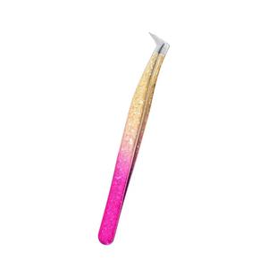 Faux cils antistatiques en acier inoxydable, outil de maquillage en forme de fleur de glace, avec greffage précis des sourcils, 1 pièce - Product Image 6