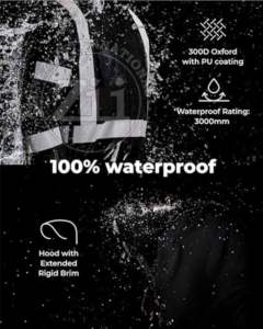 Chaqueta de Seguridad de Alta Visibilidad para Trabajadores Ambientales, Chaqueta de Seguridad Laboral para Hombre, Reflectante, de Poliéster, Impermeable, ANSI CLASE 2 EN - Product Image 4