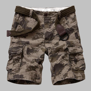 Pantalones Cortos Cargo de Playa para Hombre, Estilo Casual, de Algodón, Color Sólido, Cintura Elástica, Resistentes al Viento, Transpirables, Tallas Grandes, con Bolsillos - Product Image 5