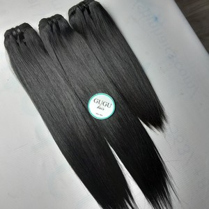 ผมต่อเวียดนามแท้ เกรดซุปเปอร์เวอร์จิ้น เรมี่ แบบเส้นตรง HD สำหรับผมแบบ Double Drawn  จัดเรียงเกล็ดผม - Product Image 3