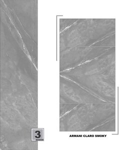 Brun avec des couleurs d'or Carreaux de porcelaine aspect marbre émaillé brillant 600x1200 60x120 Carrelage de sol - Product Image 2