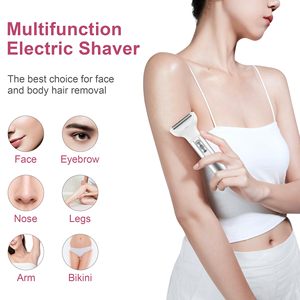 Rasoir électrique sans fil 5-en-1 pour femmes, rechargeable, tondeuse bikini indolore, épilation humide/sèche pour visage, jambes, sourcils, IPX7 - Product Image 5