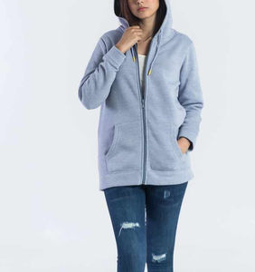 Sudadera con Capucha y Cremallera para Mujer al por Mayor, 100% Algodón, Ropa Urbana, Logotipo Personalizado, Alta Calidad, Precio Económico - Product Image 5