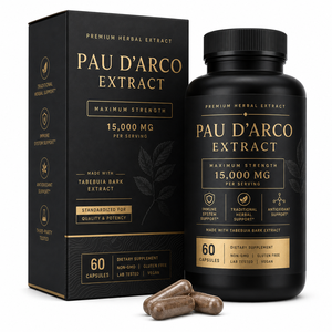 Capsule di Estratto di Pau D'Arco 15000mg con Estratto di Origano e Foglie d'Olivo, <span class=keywords><strong>Integratore</strong></span> Tradizionale per il Supporto Immunitario OEM - Product Image 1