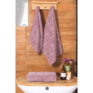 Serviette de bain carrée en micro-coton Varol 90x150cm, tissée pour un usage domestique - Product Image 3