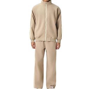 Conjunto Deportivo Vintage para Hombre Otoño Invierno, Dobladillo Dividido, Lavado Ácido, Sudadera con Logotipo Personalizado, Cintura Elástica, Cortavientos y Transpirable - Product Image 1