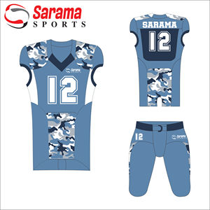 High Quality Camoflouge Printed 7 <b>Padded</b> American Football <b>Pant</b> <b>Padded</b> American Football Uniform, - Product Image 1