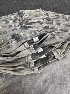 Usine directe haute qualité 100% Oem coton t-shirt pour hommes grande taille personnalisé 3D imprimé Logo à manches courtes coupe ample - Product Image 4