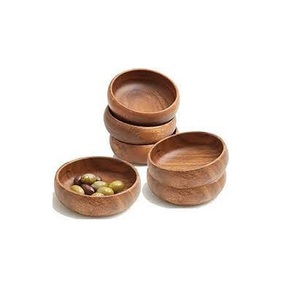 Mini cuenco de madera de alta calidad para uso en utensilios de cocina tamaño personalizado productos más vendidos Mini cuenco de madera de nuevo diseño - Product Image 5