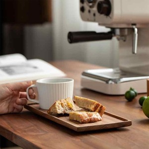 ถาดเสิร์ฟชาและกาแฟทำจากไม้อะคาเซียที่ทันสมัยสำหรับเก็บของในห้องครัวหรือห้องน้ำ - Product Image 3