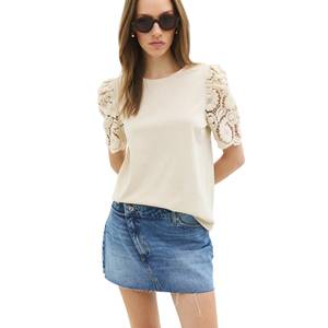 Camiseta de Cuello Redondo de Corte Regular para Mujer, Estilo Casual, 100% Algodón, Transpirable, Ligera, Tallas XS y XXS, Manga Larga para Verano - Product Image 2