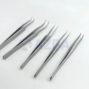 Pinzas Profesionales para Extensión de Pestañas con Punta de Diamante, Acero Inoxidable, Antiestáticas, Herramientas de Precisión para Pestañas - Product Image 3