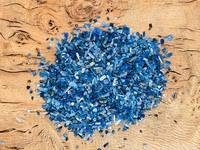 Kynite Chip kristal kasar alami biru ukuran kustom batu permata longgar kuarsa botol Mini tidak berminyak batu permata miniatur