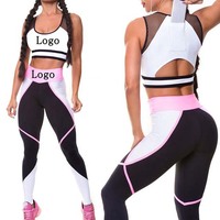 Nouvel ensemble de yoga pour femmes grande taille, élégant, sexy, léger, respirant, à séchage rapide, avec soutien-gorge de sport et leggings de compression, décontracté et écologique