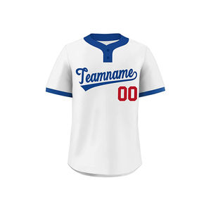 Camiseta de Béisbol de Manga Corta con Botones, Ropa Deportiva Transpirable, Impresión por Sublimación Personalizada para Adultos - Product Image 5
