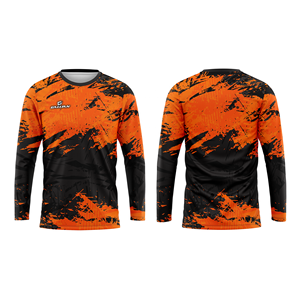 Camiseta de Motocross Personalizada para Hombre, Sublimada, con Paneles Laterales Elásticos en 4 Direcciones, Resistente al Viento y Transpirable - Product Image 1