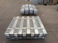 Grille de drainage des eaux pluviales extérieures en acier GMS pour caniveau
