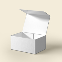 Emballage de boîte magnétique rigide dure en papier de carton recyclable de taille personnalisée boîte cadeau magnétique pliante de luxe avec couvercle magnétique