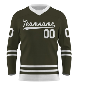 Vente en gros de maillots de hockey professionnel de haute qualité personnalisés vêtements de hockey sur glace en maille - Product Image 2